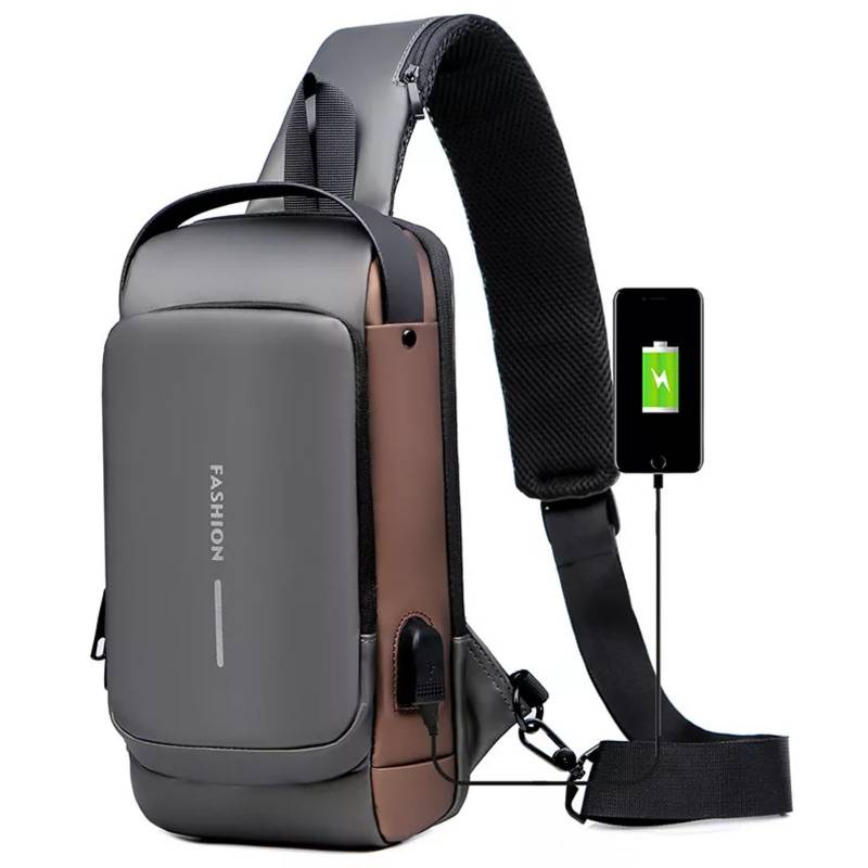 Bolso De Hombro Antirrobo Con Carga Usb, Bandolera Deportiva